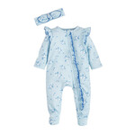 Mudpie Mudpie Ditsy Blue Floral Sleeper