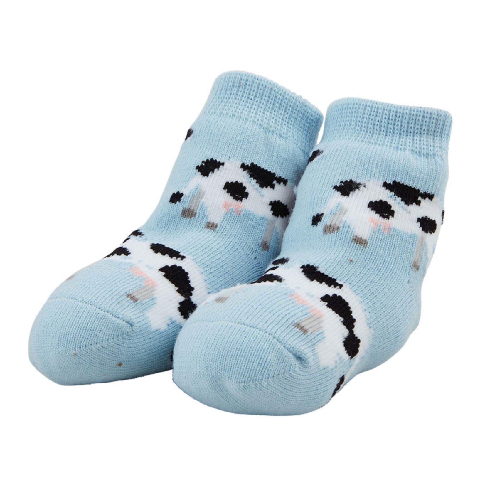 Mudpie Mudpie Cow Farm Rattle Toe Socks