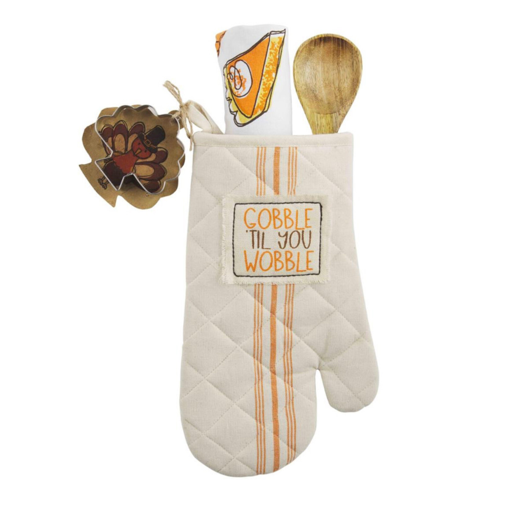 Mudpie Mudpie Gobble Oven Mitt & Towel Set