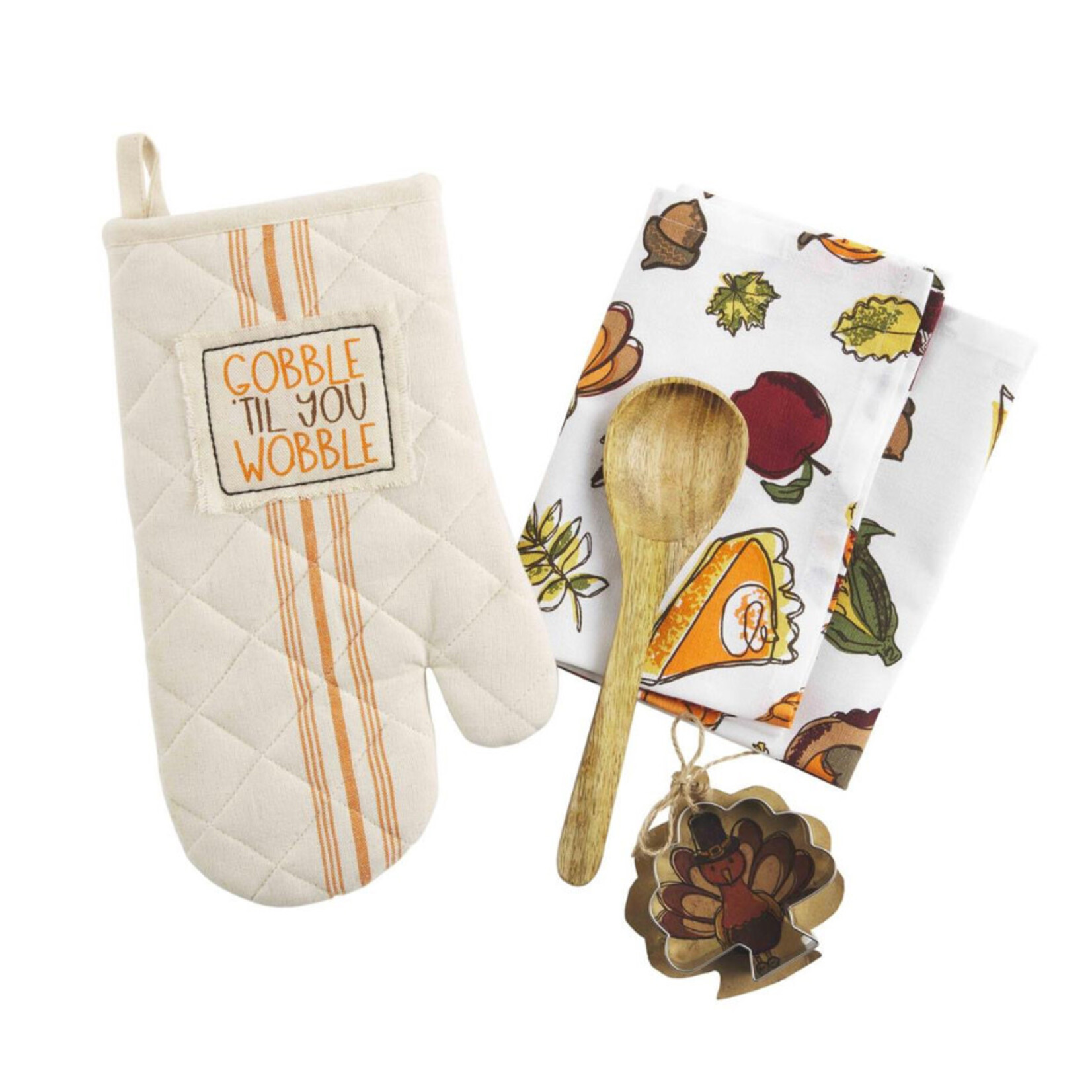 Mudpie Mudpie Gobble Oven Mitt & Towel Set