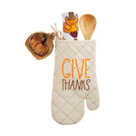 Mudpie Mudpie Give Thanks Oven Mitt & Towel Set