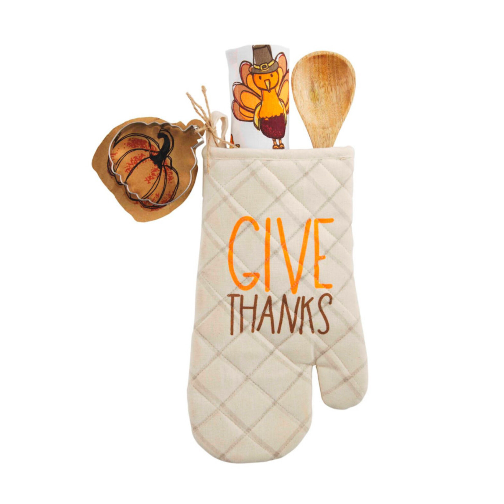 Mudpie Mudpie Give Thanks Oven Mitt & Towel Set