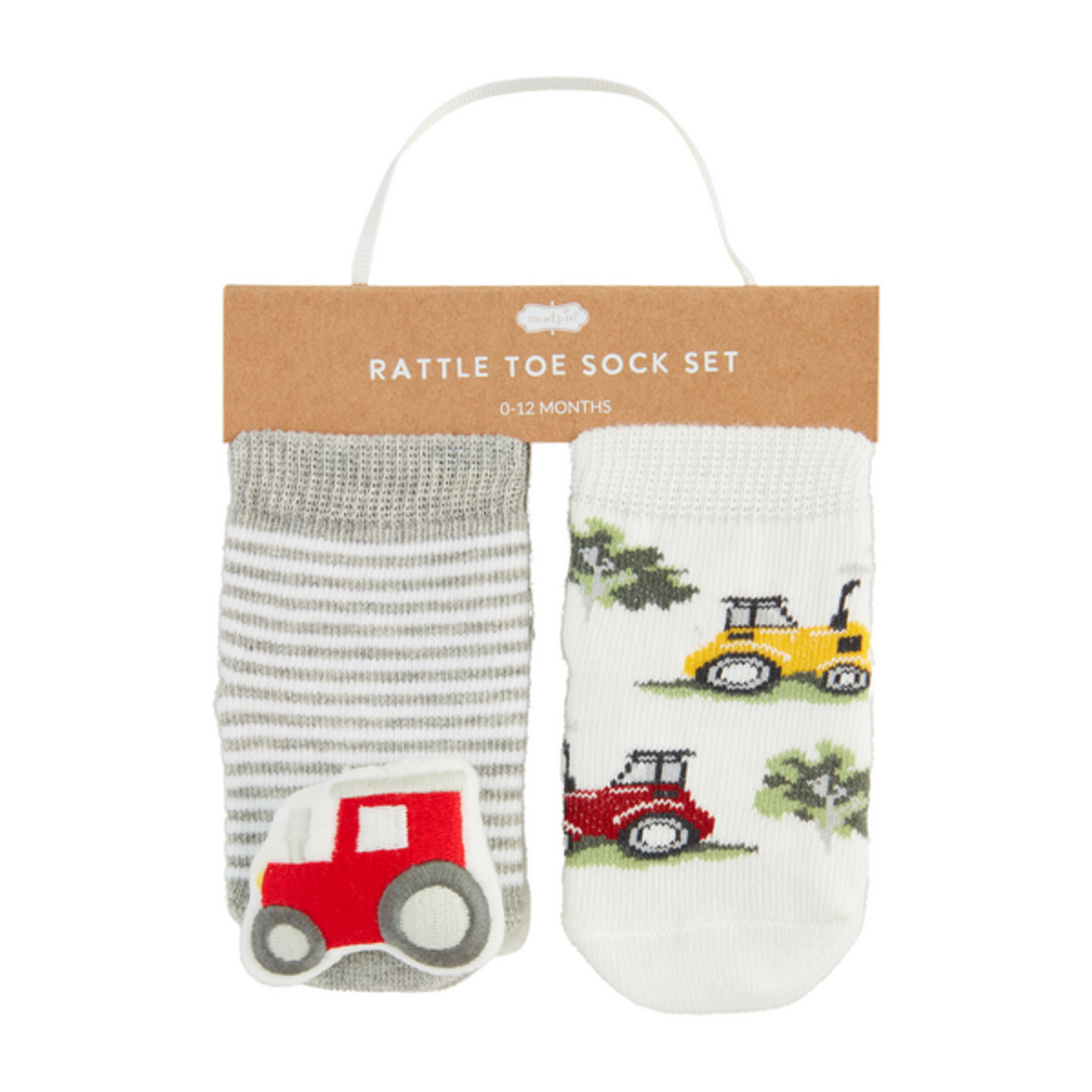 Mudpie Mudpie Farm Rattle Toe Socks Red Tractor