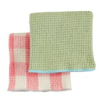 Mudpie Mudpie Waffle Towel Set Green