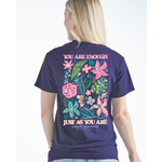 Simply Southern Simply Southern Short Sleeve Enough Heather Navy