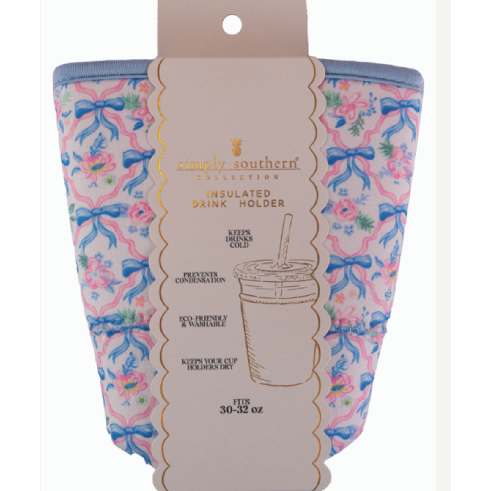 Simply Southern Simply Southern Large Drink Sleeve Ribbon