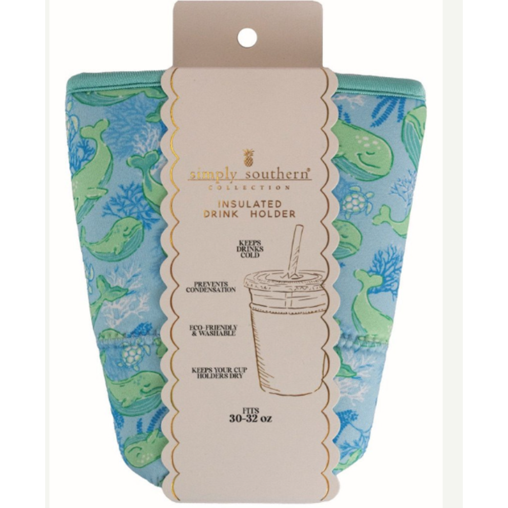 Simply Southern Simply Southern Large Drink Sleeve Whale
