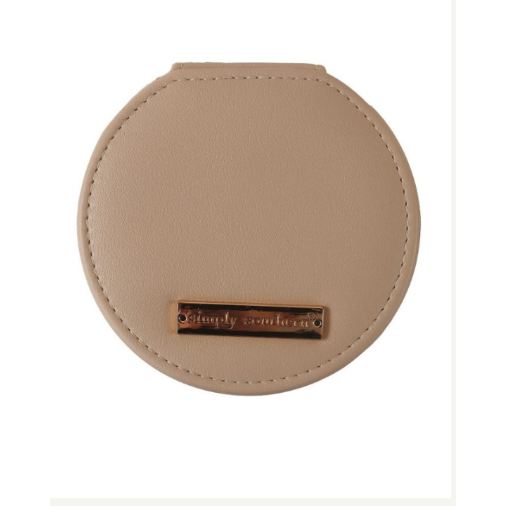 Simply Southern Simply Southern Miami Leather Jewelry Case Cream