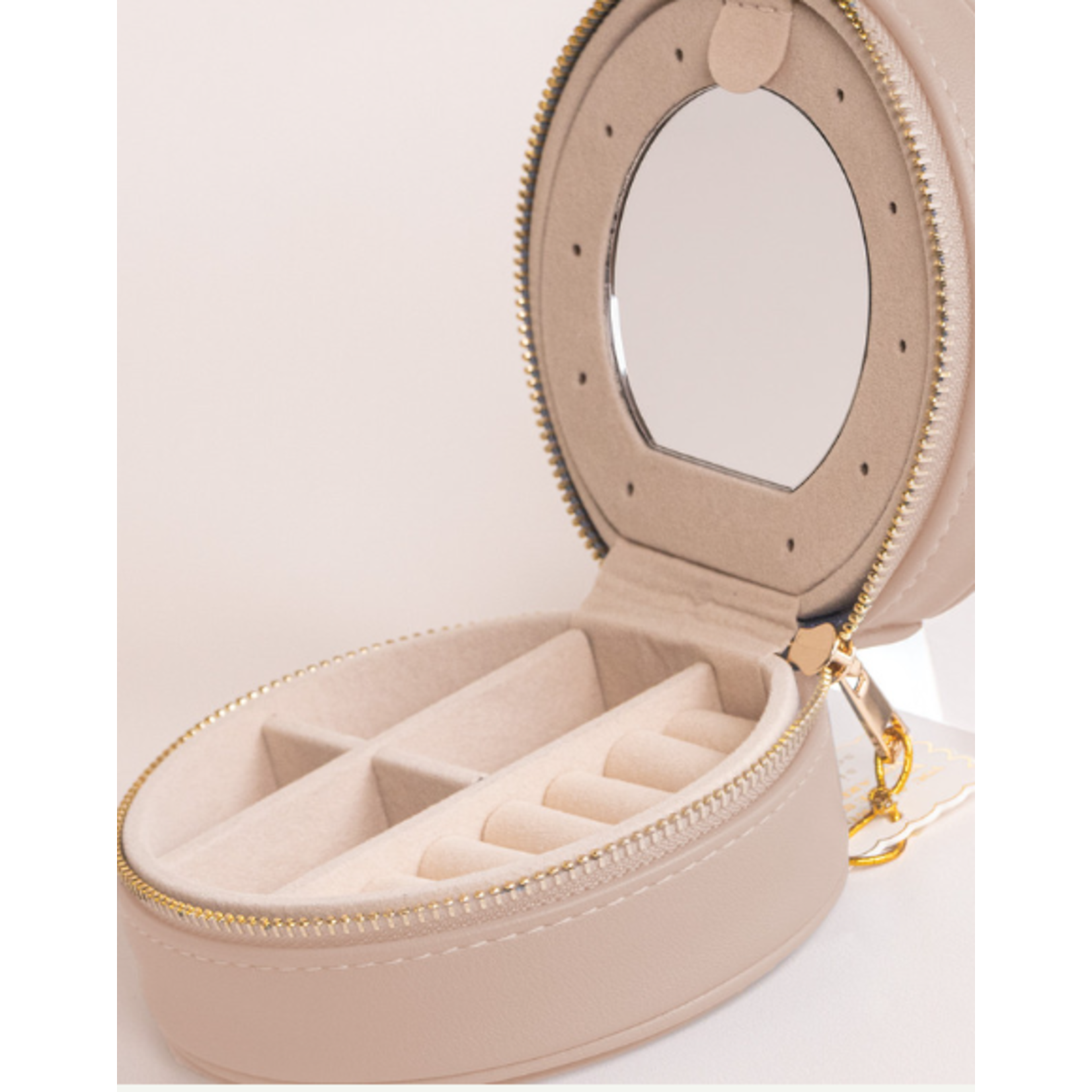 Simply Southern Simply Southern Miami Leather Jewelry Case Cream