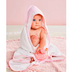 Mudpie Mudpie Pink Ric-Rac Hooded Towel