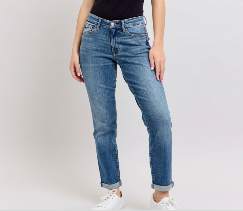 Judy Blue MR Vintage Wash with Cuff