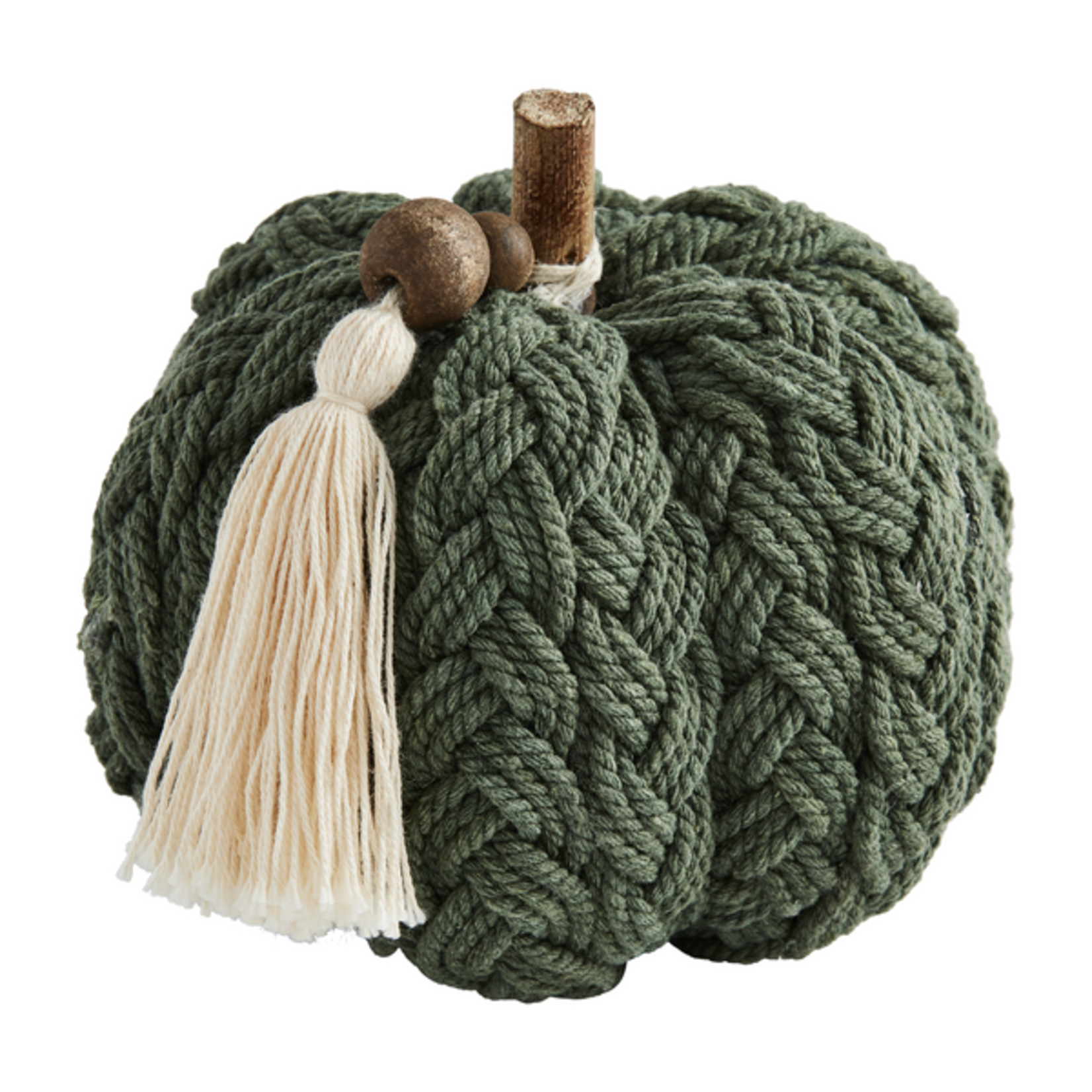 Mudpie Mudpie Braided Rope Pumpkin Green