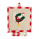 Mudpie Mudpie Christmas Pot Holder Set Chicken