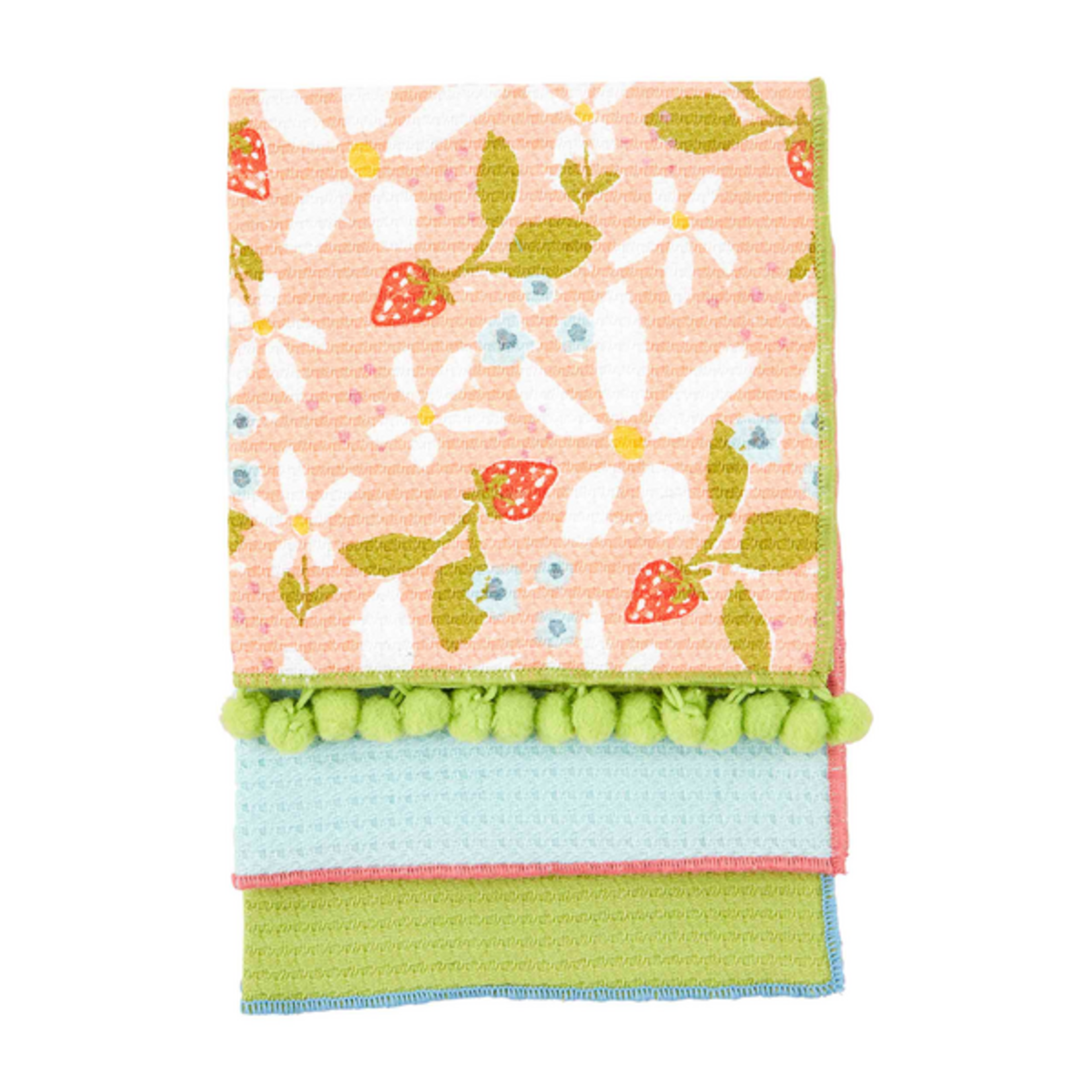 Mudpie Mudpie Dishtowel Set Strawberry