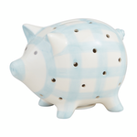 Mudpie Mudpie Light Up Piggy Bank Blue