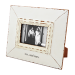 Mudpie Mr. & Mrs. Distressed Wedding Frame