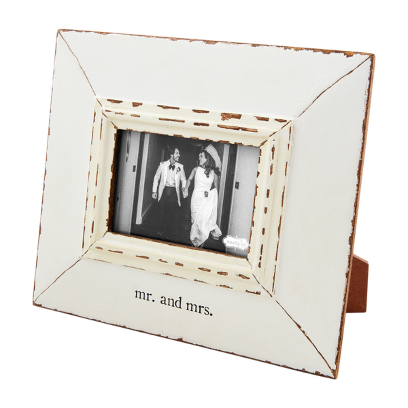 Mudpie Mr. & Mrs. Distressed Wedding Frame