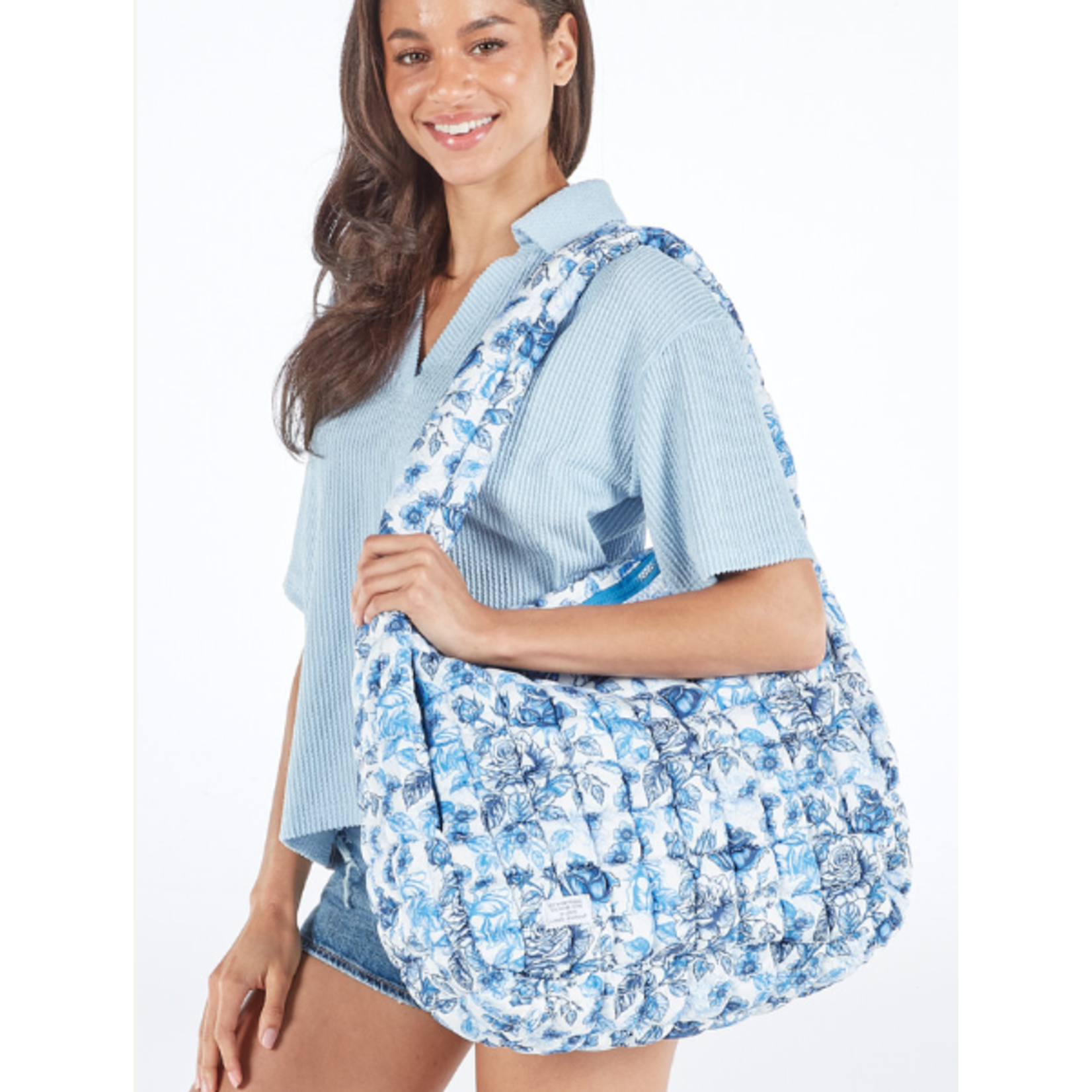 Simply Southern Simply Southern Marshmallow Hobo Bag Rose