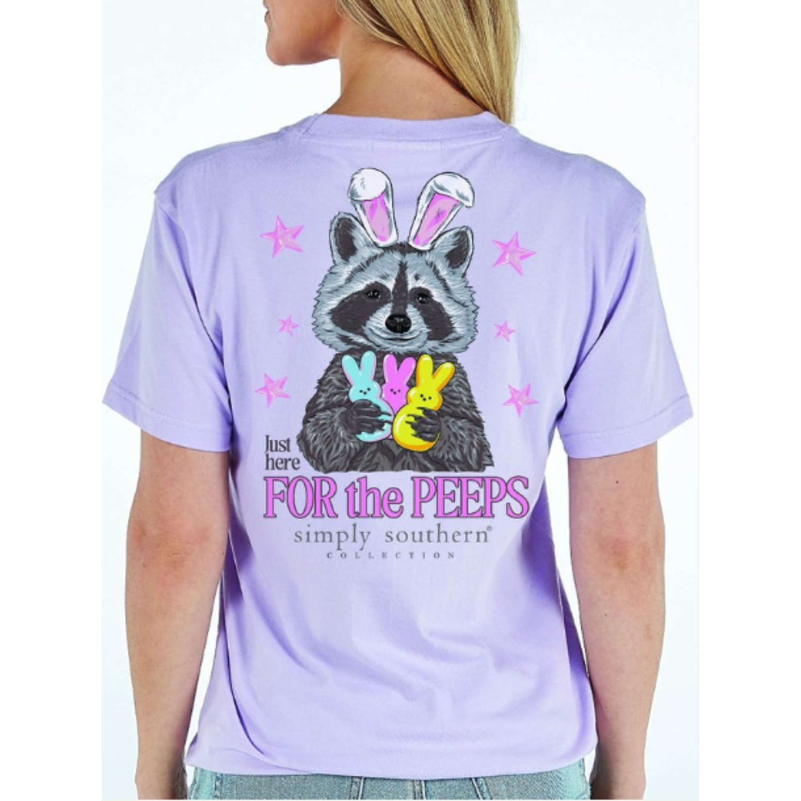 Simply Southern Simply Southern Short Sleeve Tee Peeps Lilac