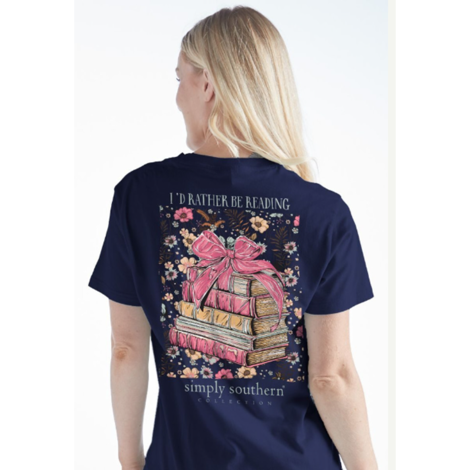 Simply Southern Simply Southern Short Sleeve Tee Read Navy