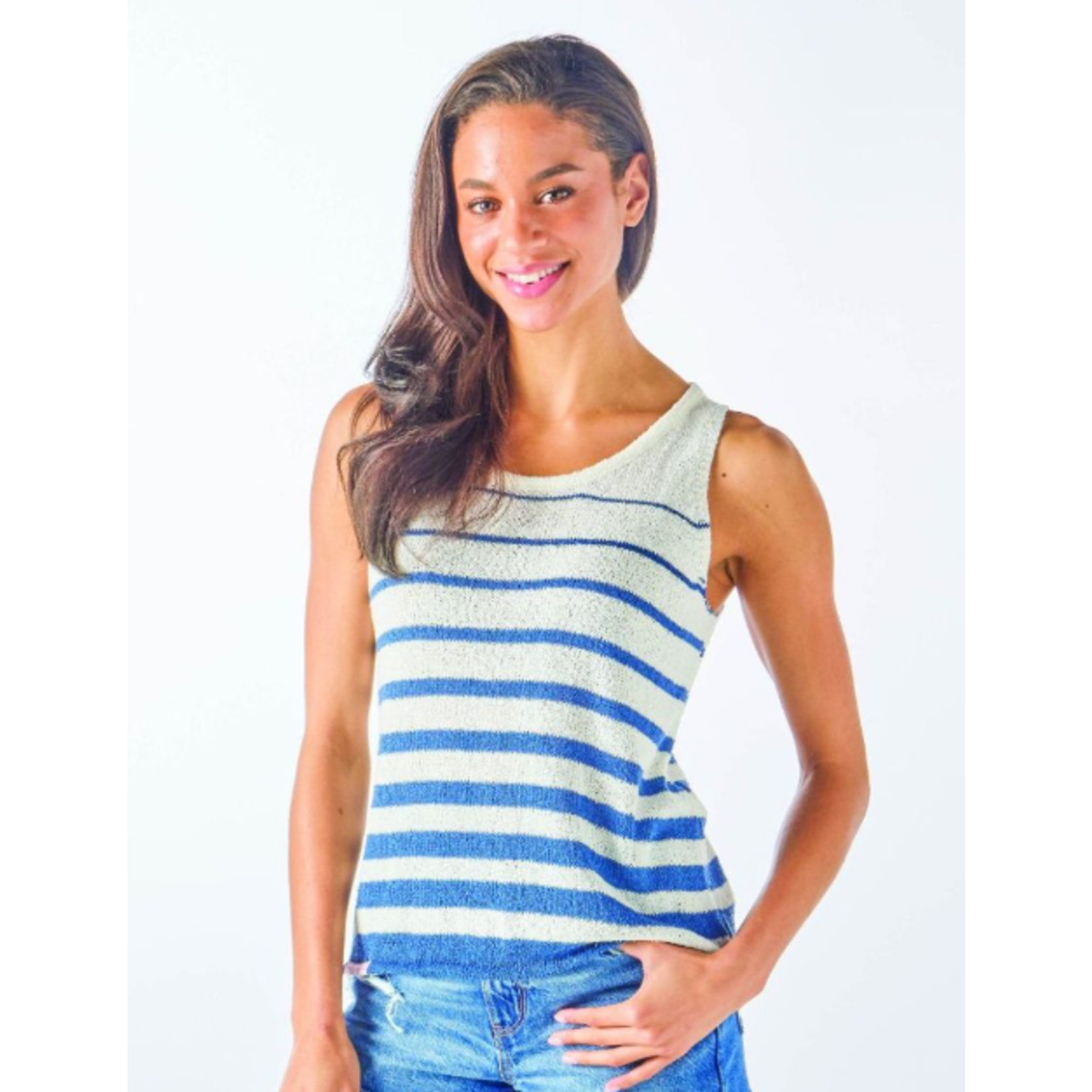Simply Southern Simply Southern Knit Tank Palm Deep Sea