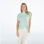 Simply Southern Simply Southern Breeze Knit Top with Pocket Spring
