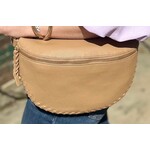 Jen & Co Jen & Co Janae Whipstitch CrossbodyTaupe M2684