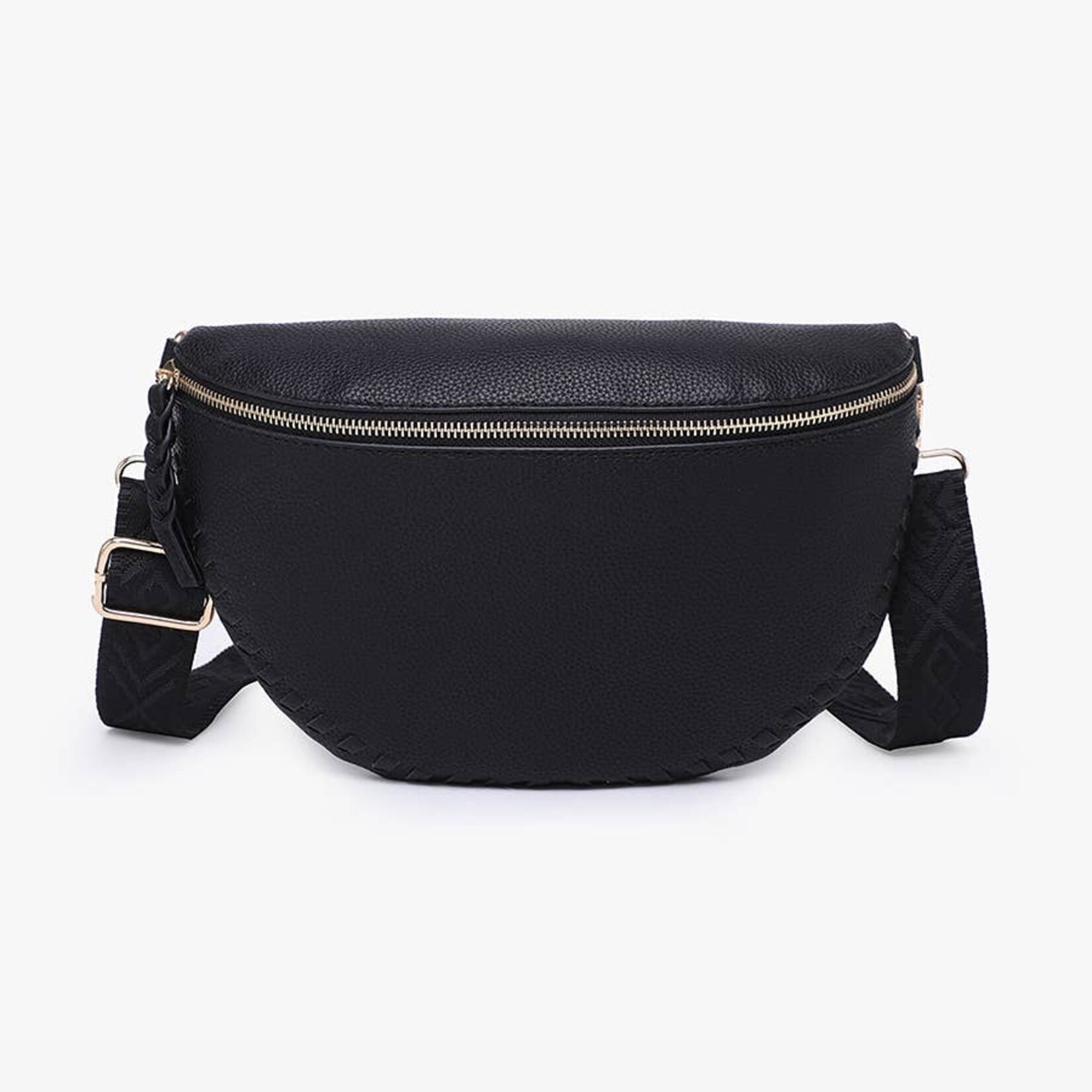 Jen & Co Jen & Co Janae Crossbody Whipstitch/Crossbody Sling Black M2684