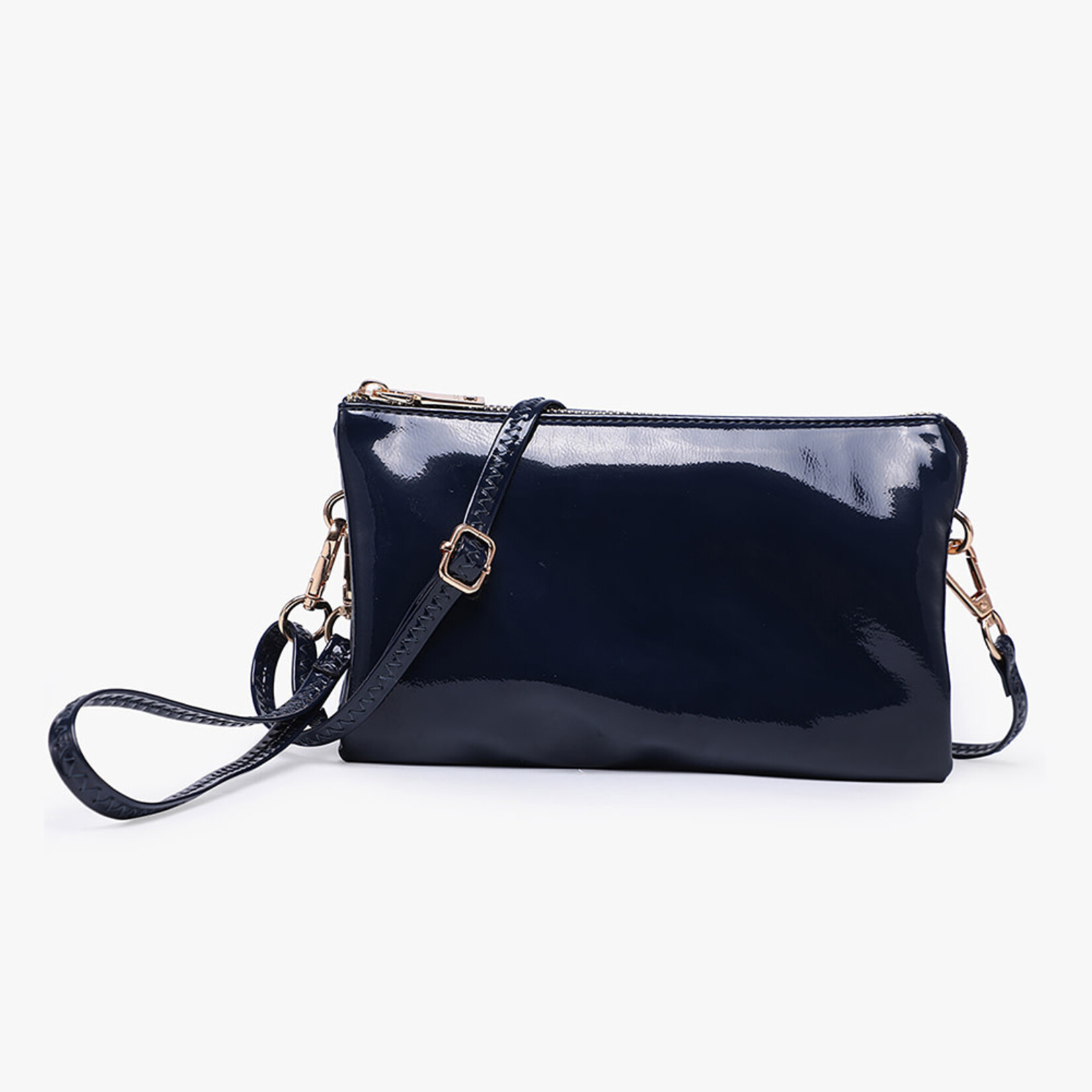 Jen & Co Jen & Co Riley Crossbody High Gloss Navy M013HG