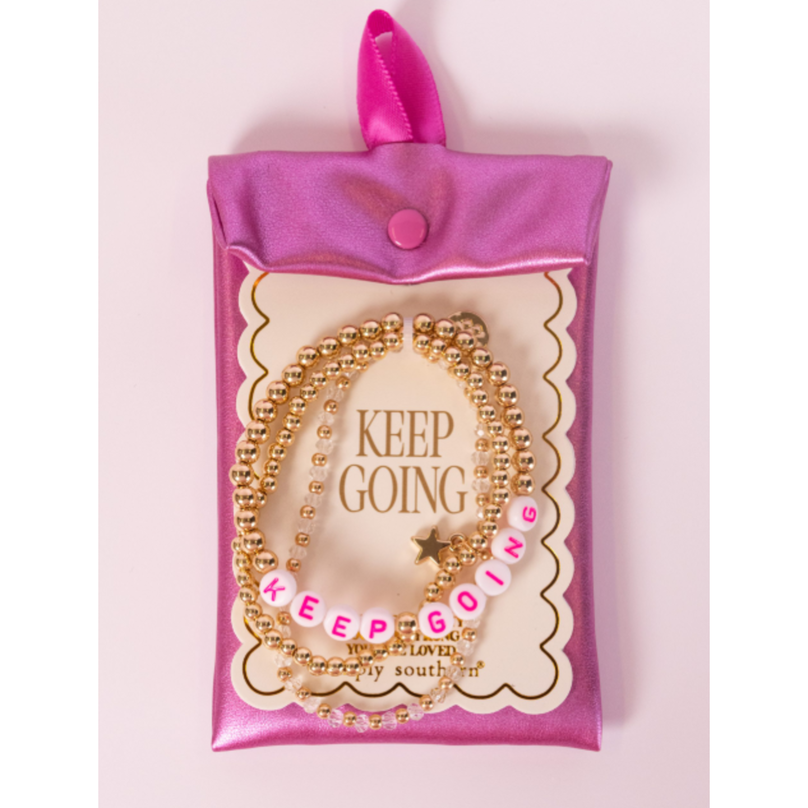 Simply Southern Simply Southern Bracelet Keep Going Set of 3