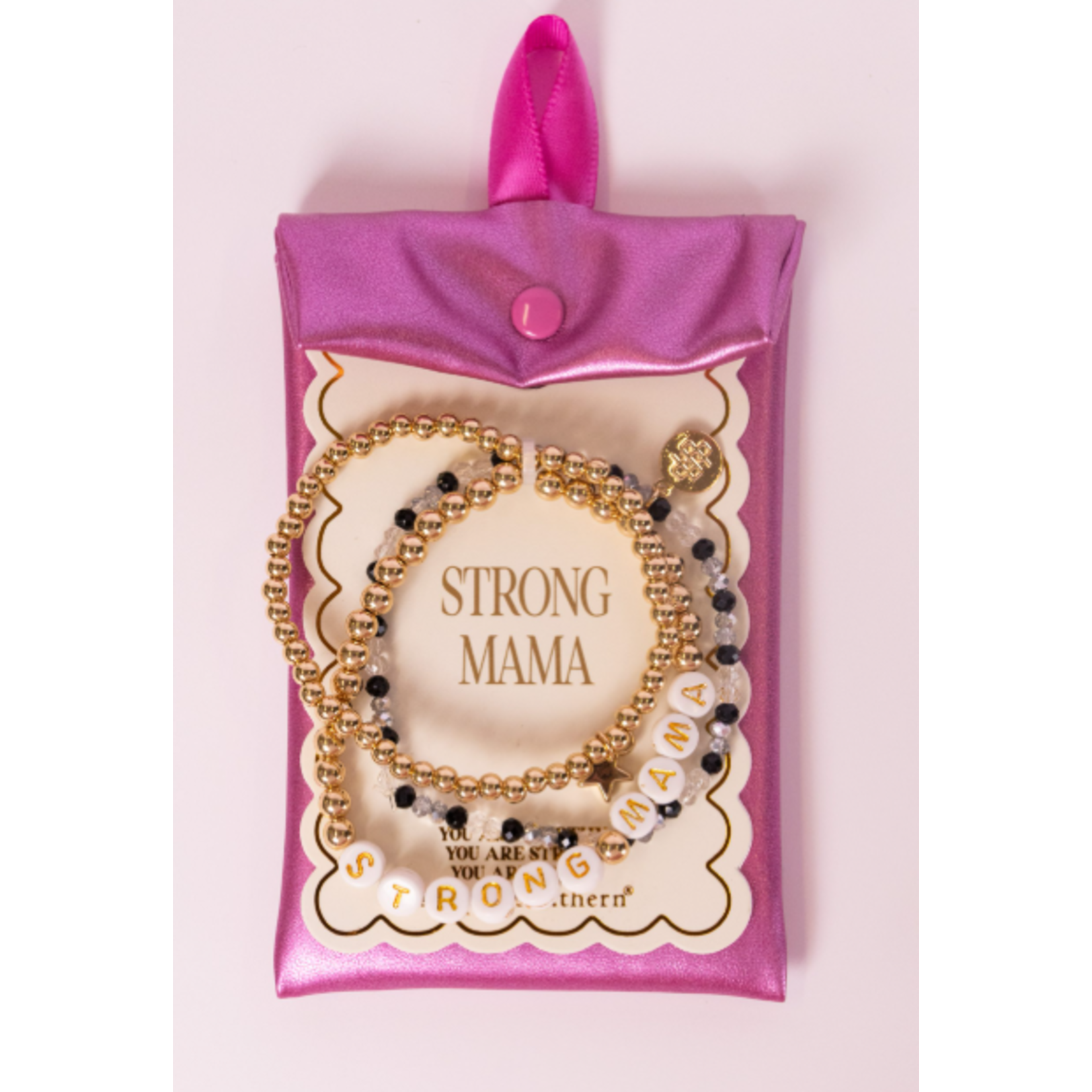Simply Southern Simply Southern Bracelet Strong Mama Set of 3