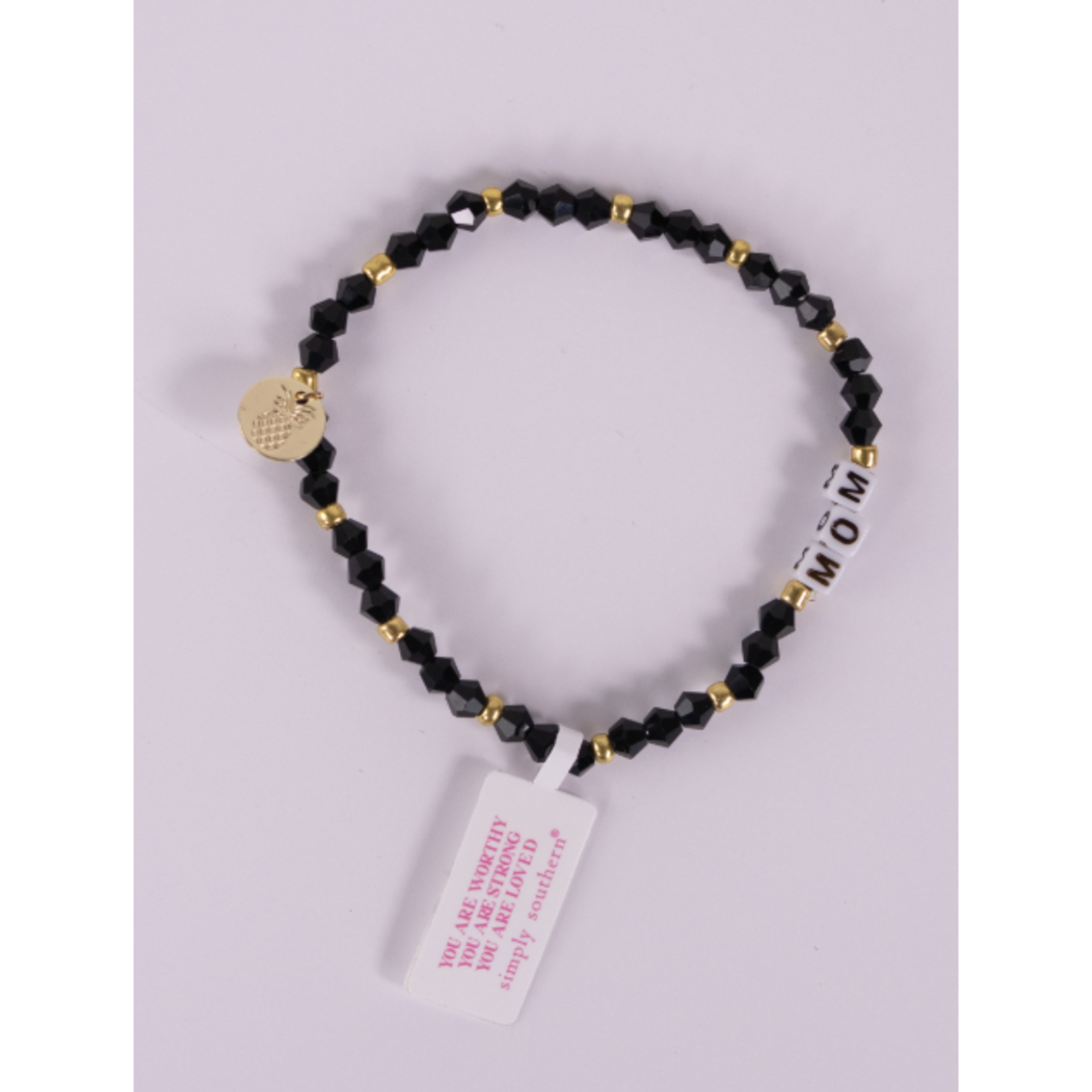 Simply Southern Simply Southern Bracelet Positive Mom Black