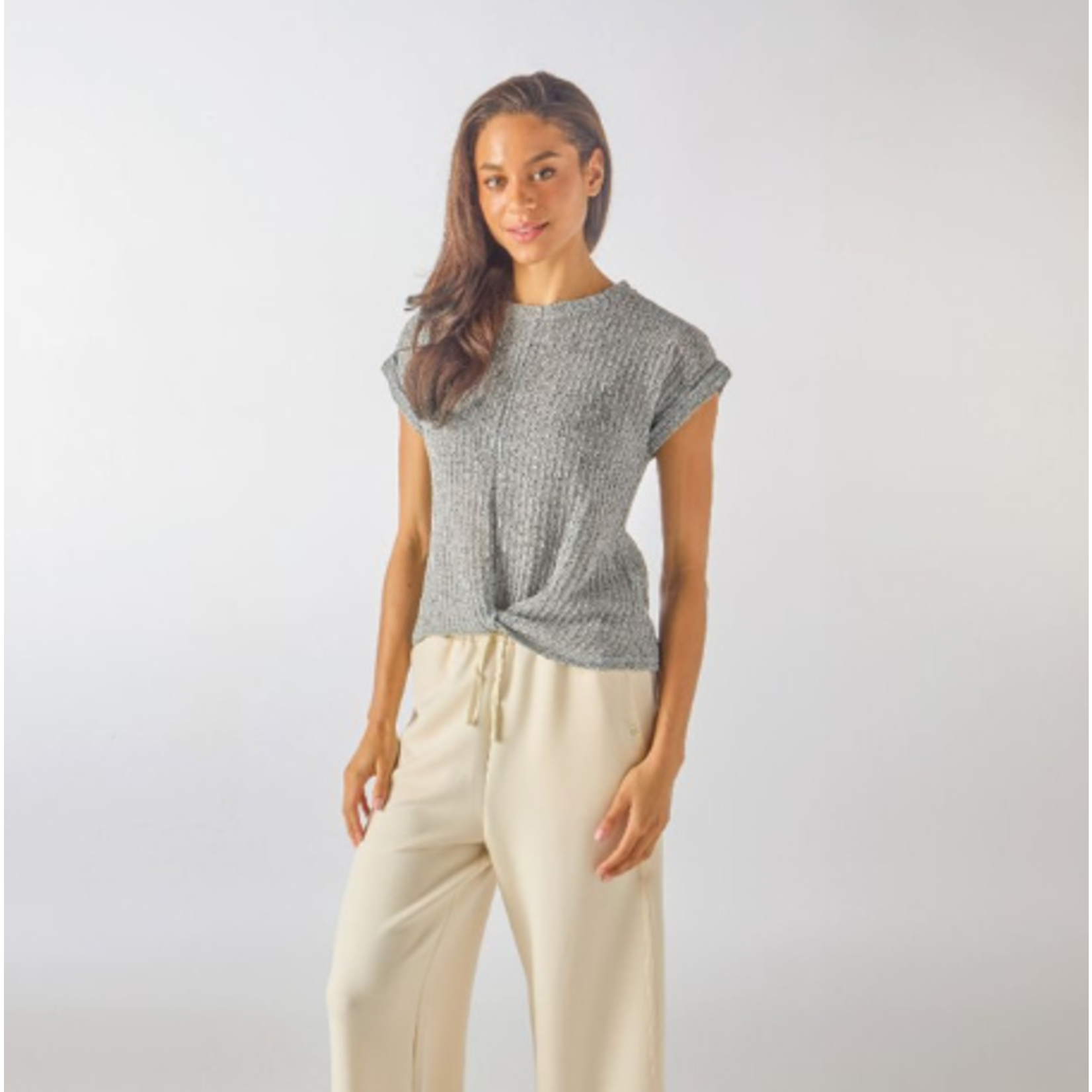 Simply Southern Simply Southern Breeze Knot Top Heather