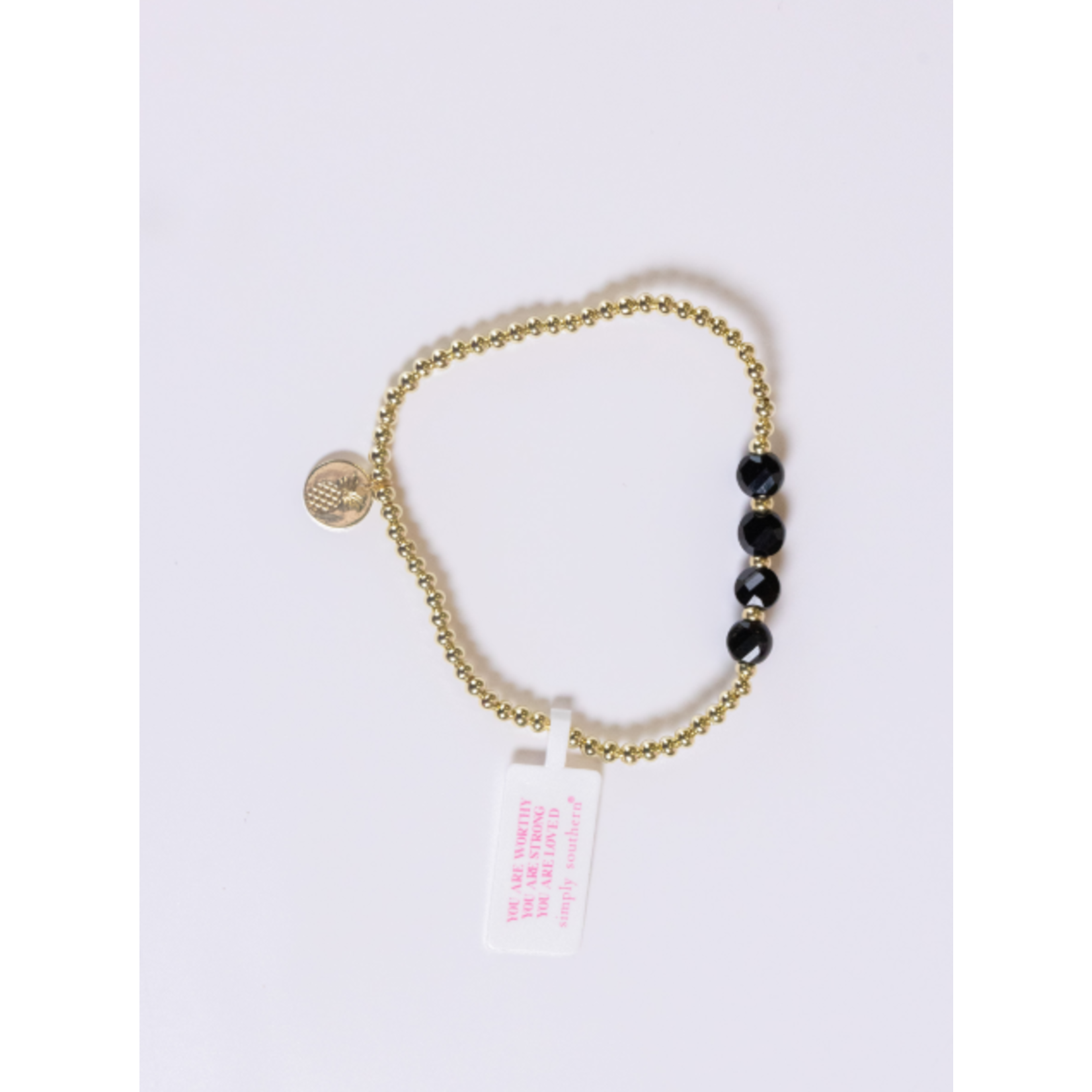 Simply Southern Simply Southern Bracelet Stacks M - Large Black Beads