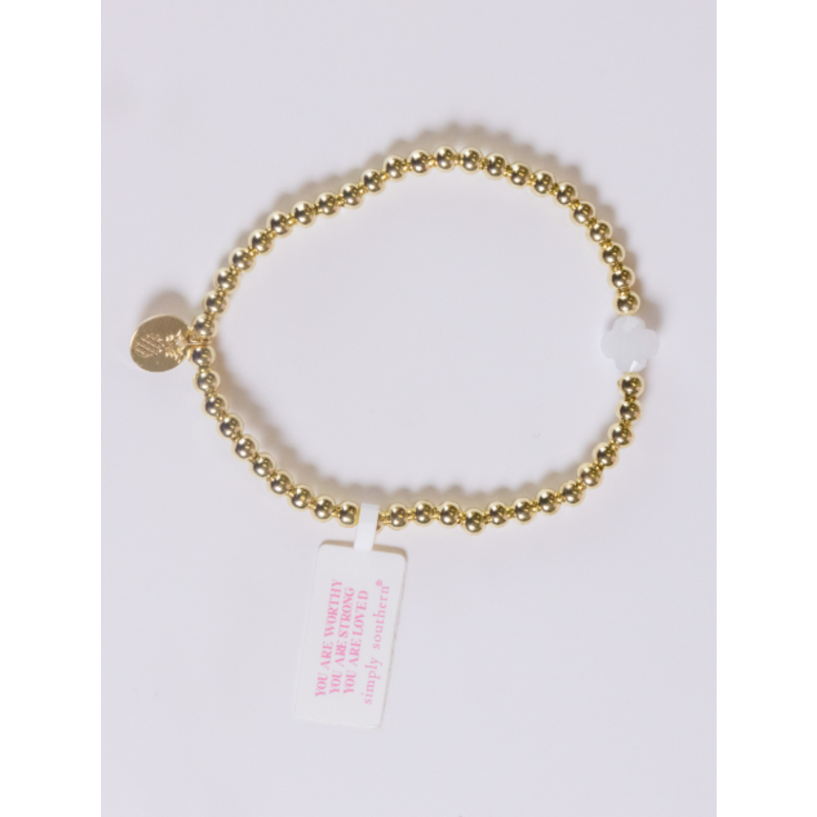 Simply Southern Simply Southern Bracelet Stacks N - White Jewel