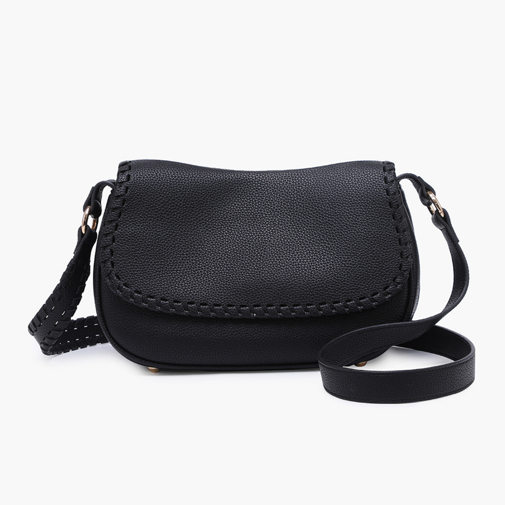 Jen & Co Jen & Co Daia Whipstitch Crossbody Black M2685