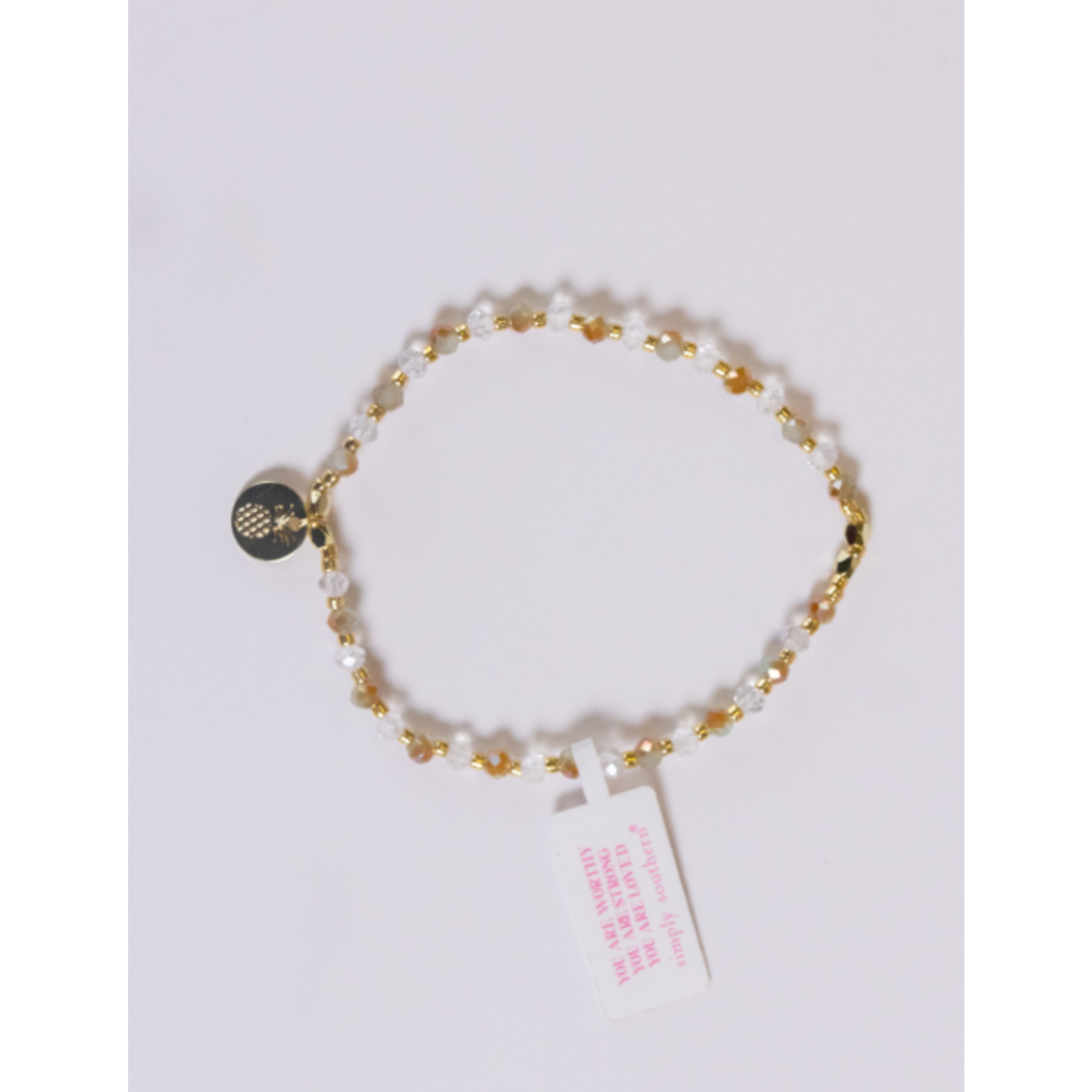 Simply Southern Simply Southern Bracelet Stacks J - Gold and Clear