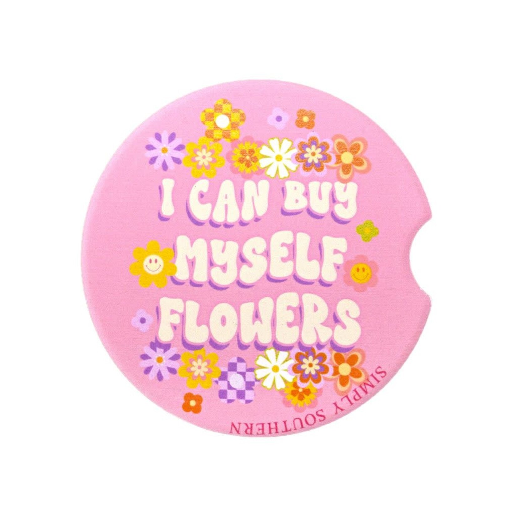 Simply Southern Simply Southern Car Coaster Flower