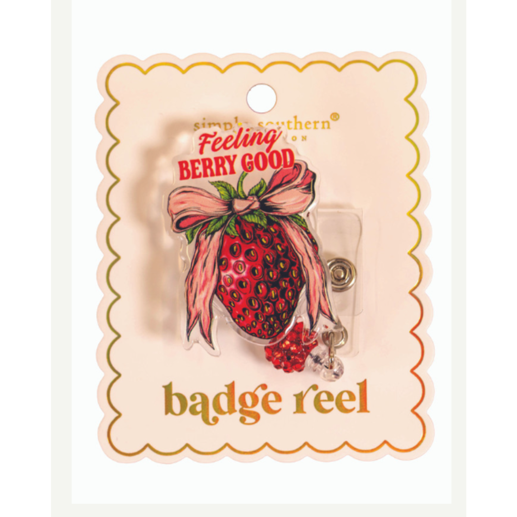 Simply Southern Simply Southern Badge Reel Berry