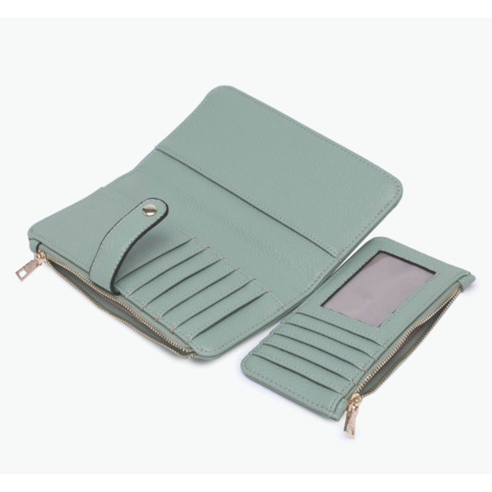 Jen & Co Jen & Co Macy Snap Wallet Parchment WL2665