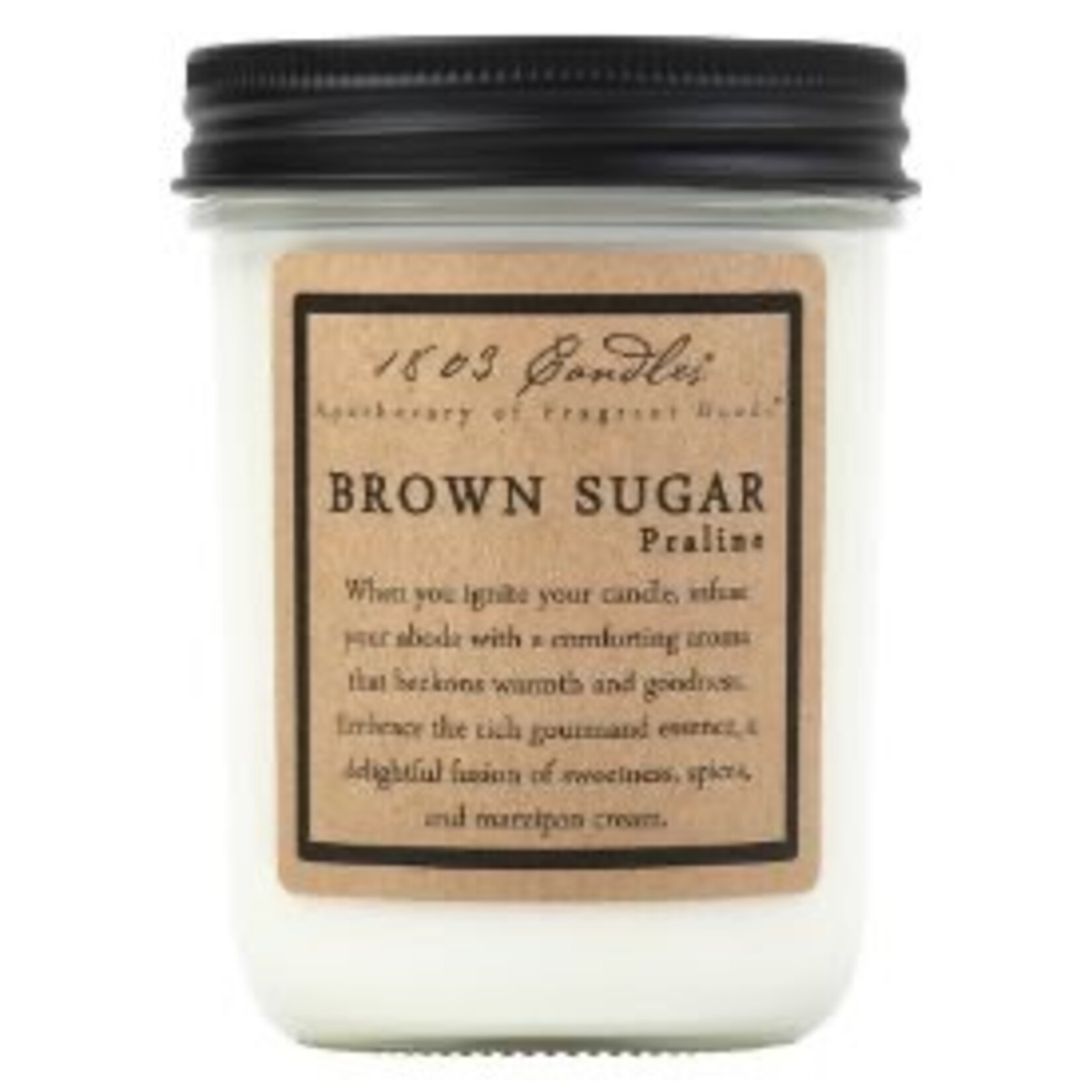 1803 1803 Brown Sugar Praline Soy Jar Candle