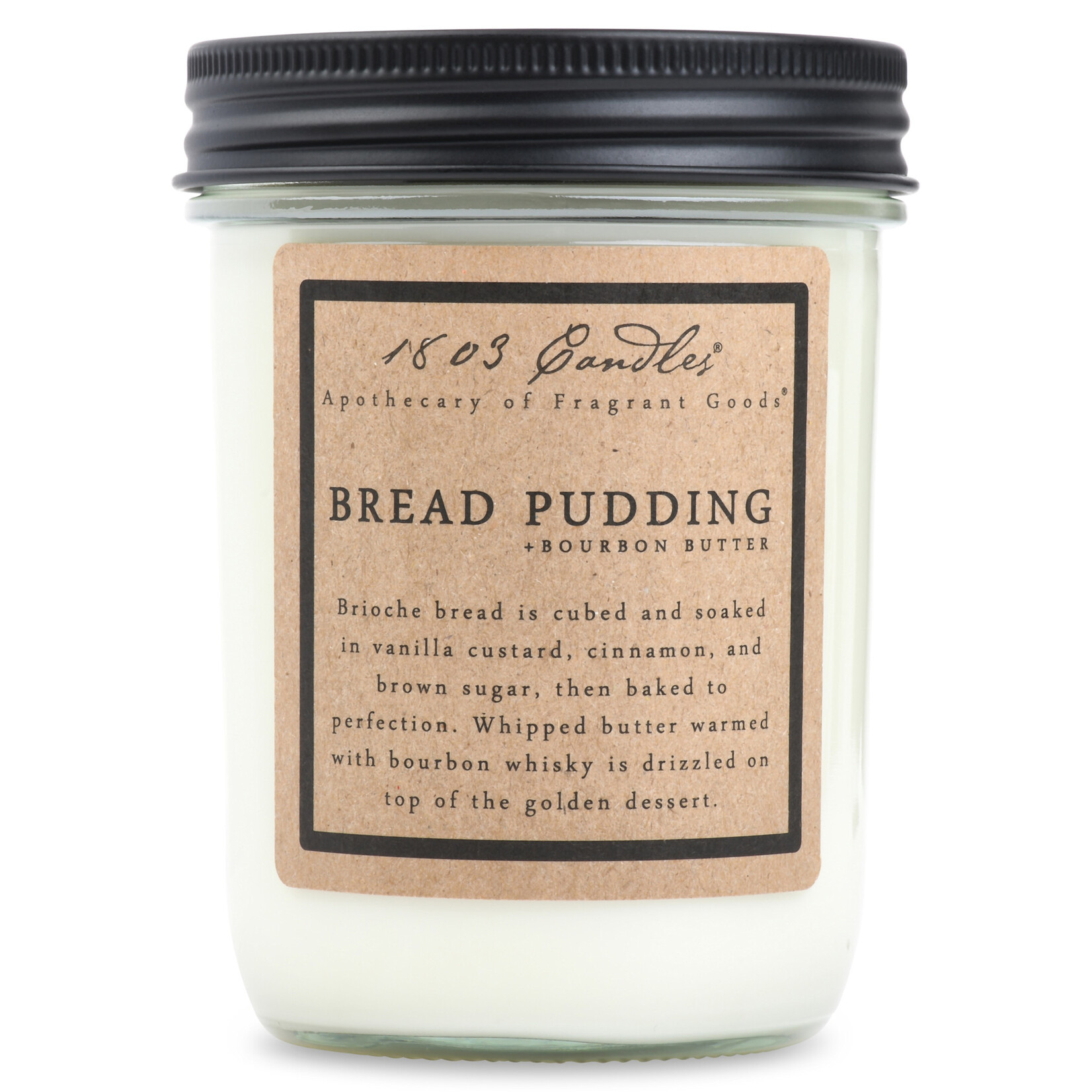 1803 1803 Bread Pudding + Bourbon Butter Soy Jar Candle