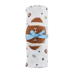 Mudpie Mudpie Swaddle & Rattle Set Sports