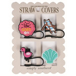 Simply Southern Simply Southern Straw Cover Flamingo