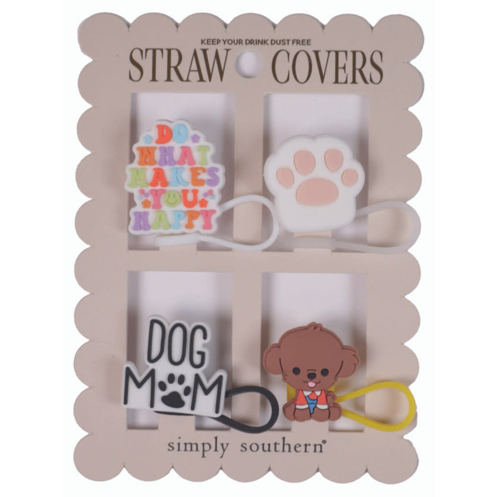 Simply Southern Simply Southern Straw Cover Paw Print