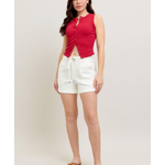 Judy Blue Judy Blue High Waist Cuff Jogger Shorts White 150339