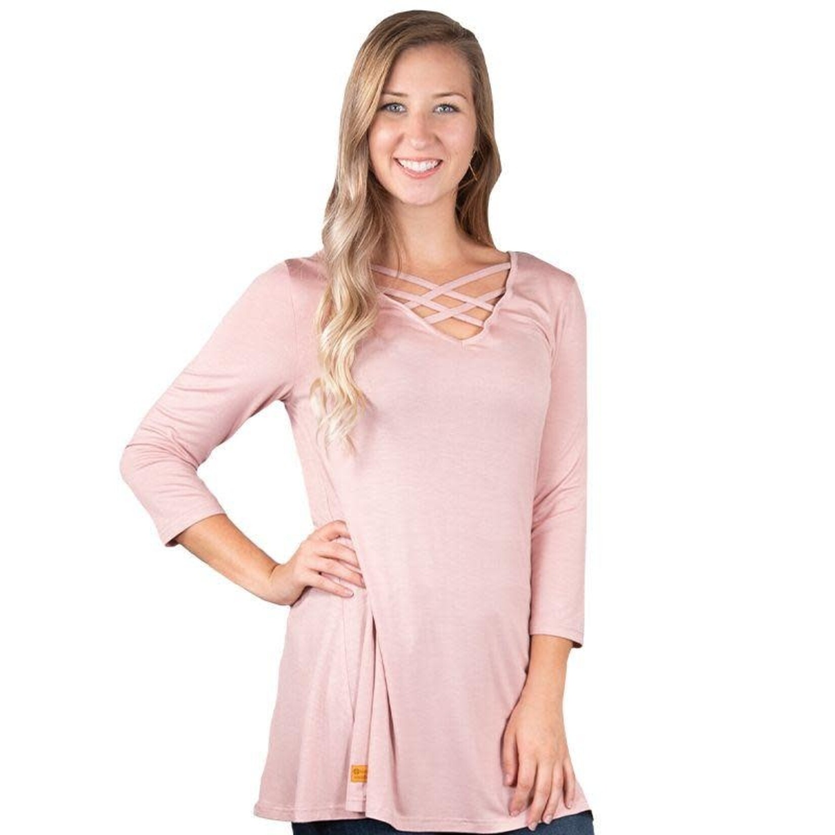 Simply Southern SS Cross Neck Tunics