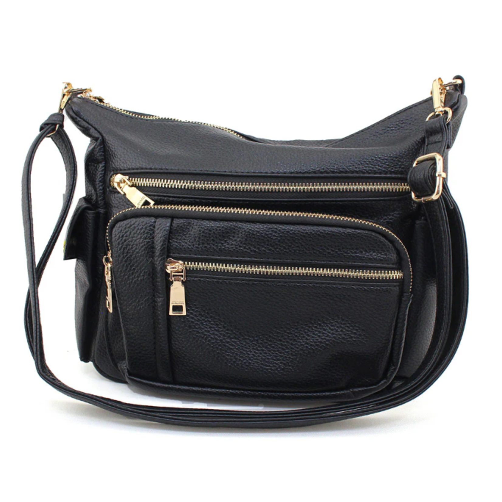 Jen & Co Jen & Co Nicole Multi-Zip Crossbody Black M2677