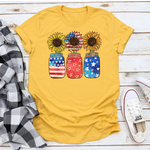 The Way Down South The Way Down South Patriotic Sunflower Jars Mustard
