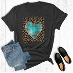 The Way Down South The Way Down South Retro Cowgirl Valentines Heart Tee Charcoal